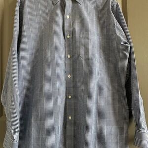 Brooks Brothers Gray Plaid Dress Shirt